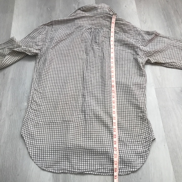 BILLY REID MENS SHIRT GRAY CHECK BUTTON LONG SLEEVE MADE IN ITALY M - Picture 10 of 10